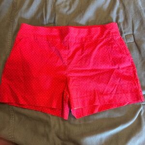 Women's Red Polka Dot Shorts